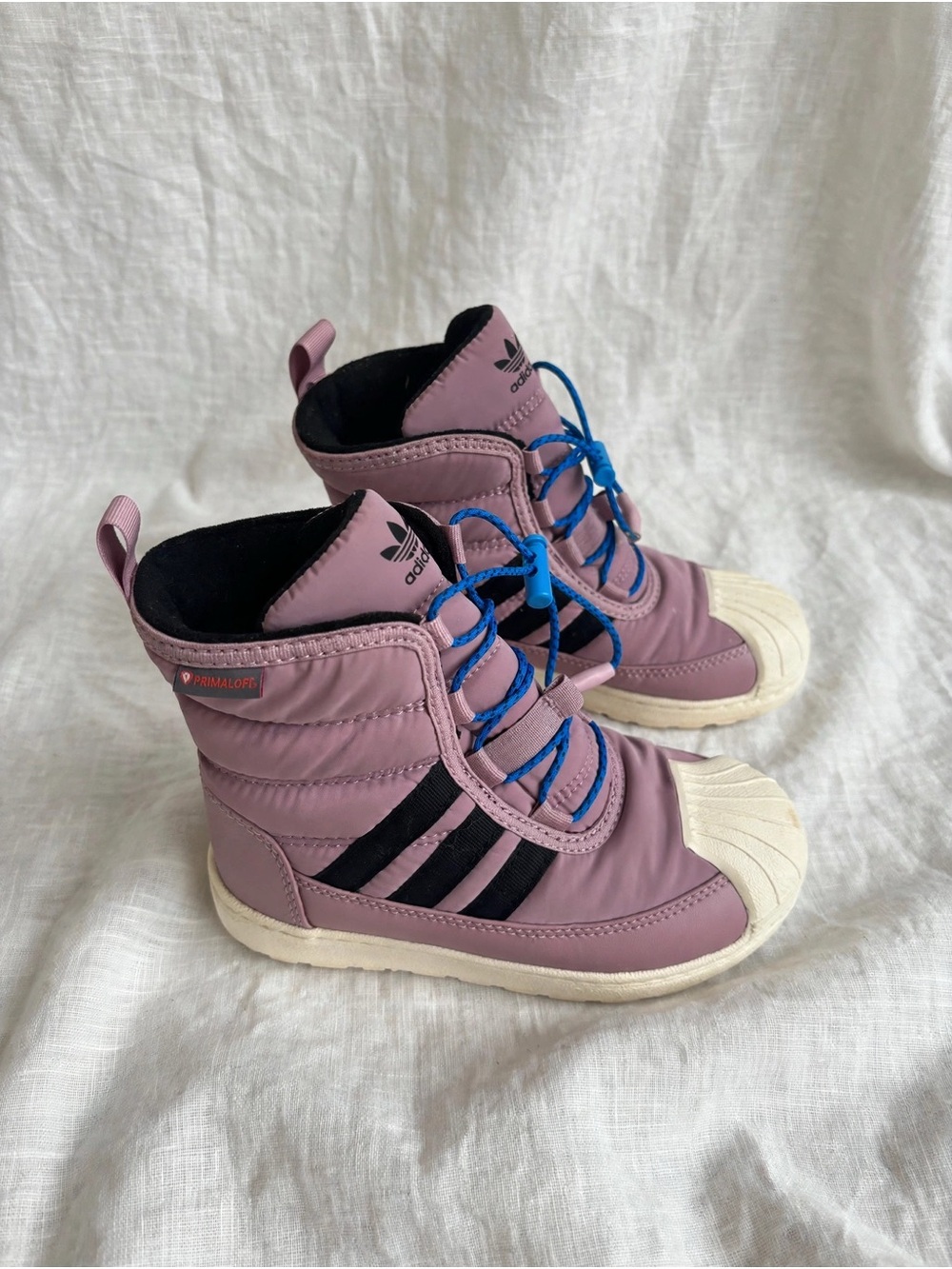 Adidas Kids Superstar Winter Boots Pink – Size 12K